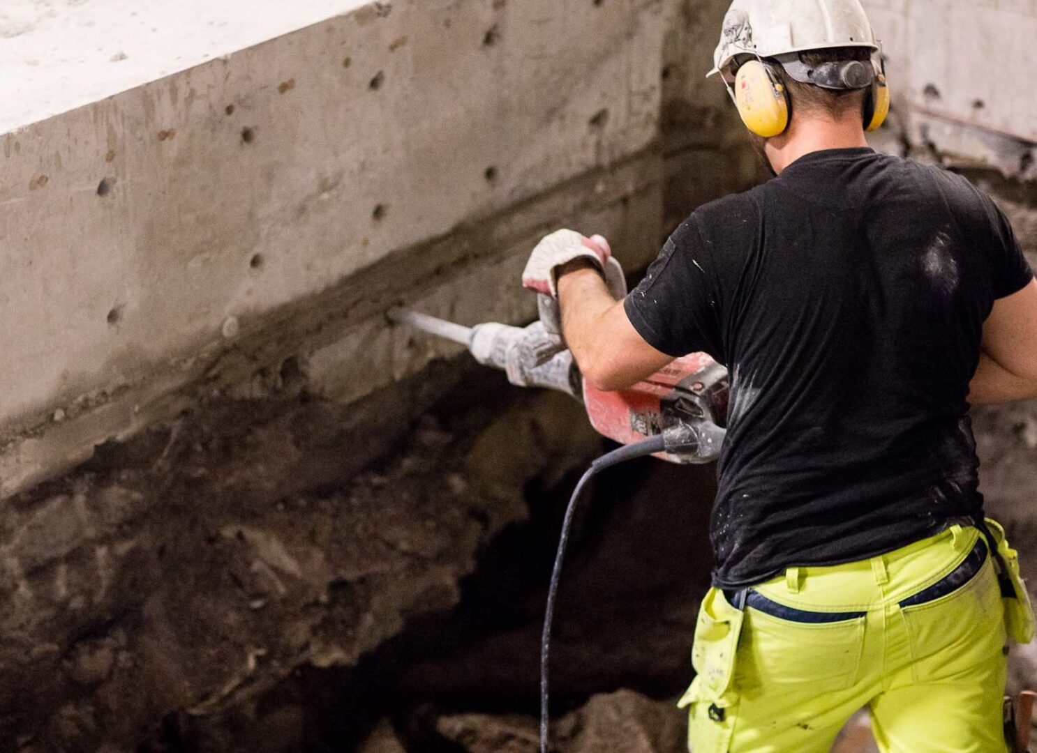 Betongrenovering vägg